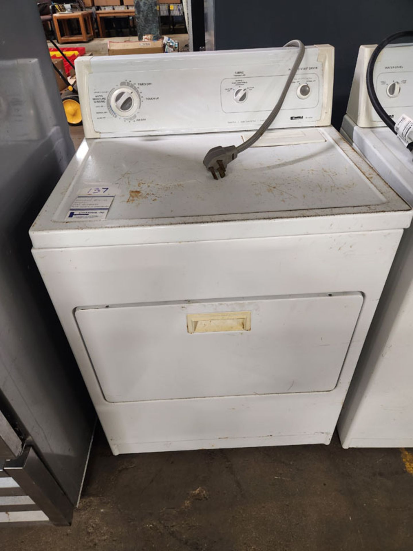 KENMORE 80 SERIES DRYER MODEL: 110.64842400, TYPE: DWSR-ELE-2406028-CV54