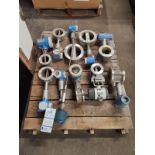 SKID OF VARIOUS ROSEMONT AND ENDRESS-HAUSER FLOWMETERS, FITTINGS, AND TRANSMITTERS