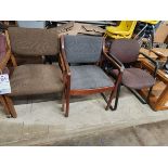 LOT OF 3 ASSORTED OFFICE CHAIRS