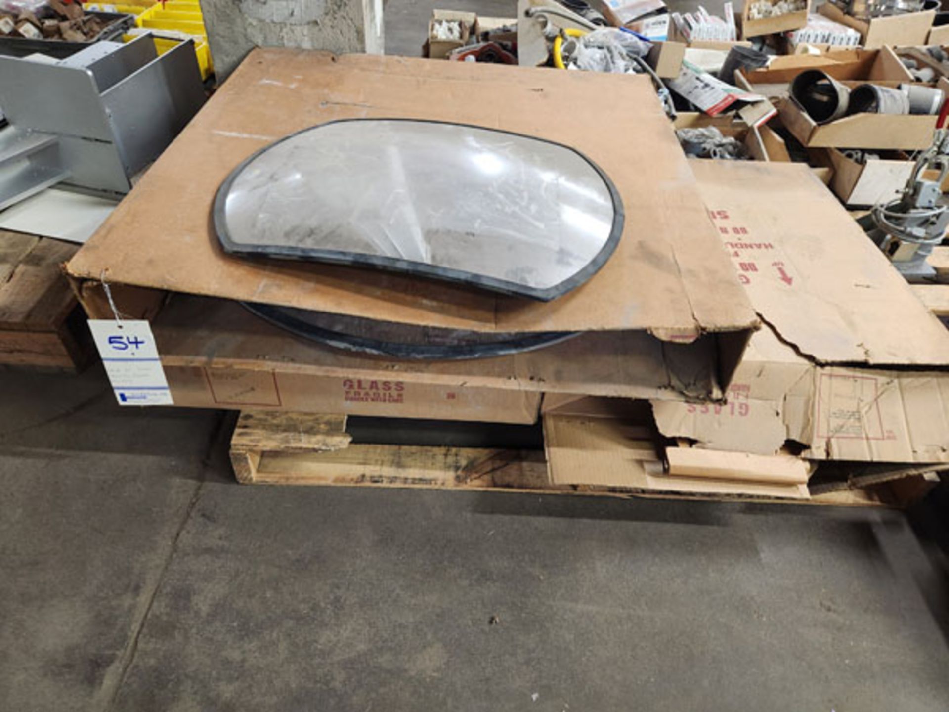 SKID OF ASSORTED SECURITY DOME MIRRORS