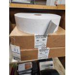 LOT OF 2 LARGE ROLES OF LINERLESS LABEL TAPE