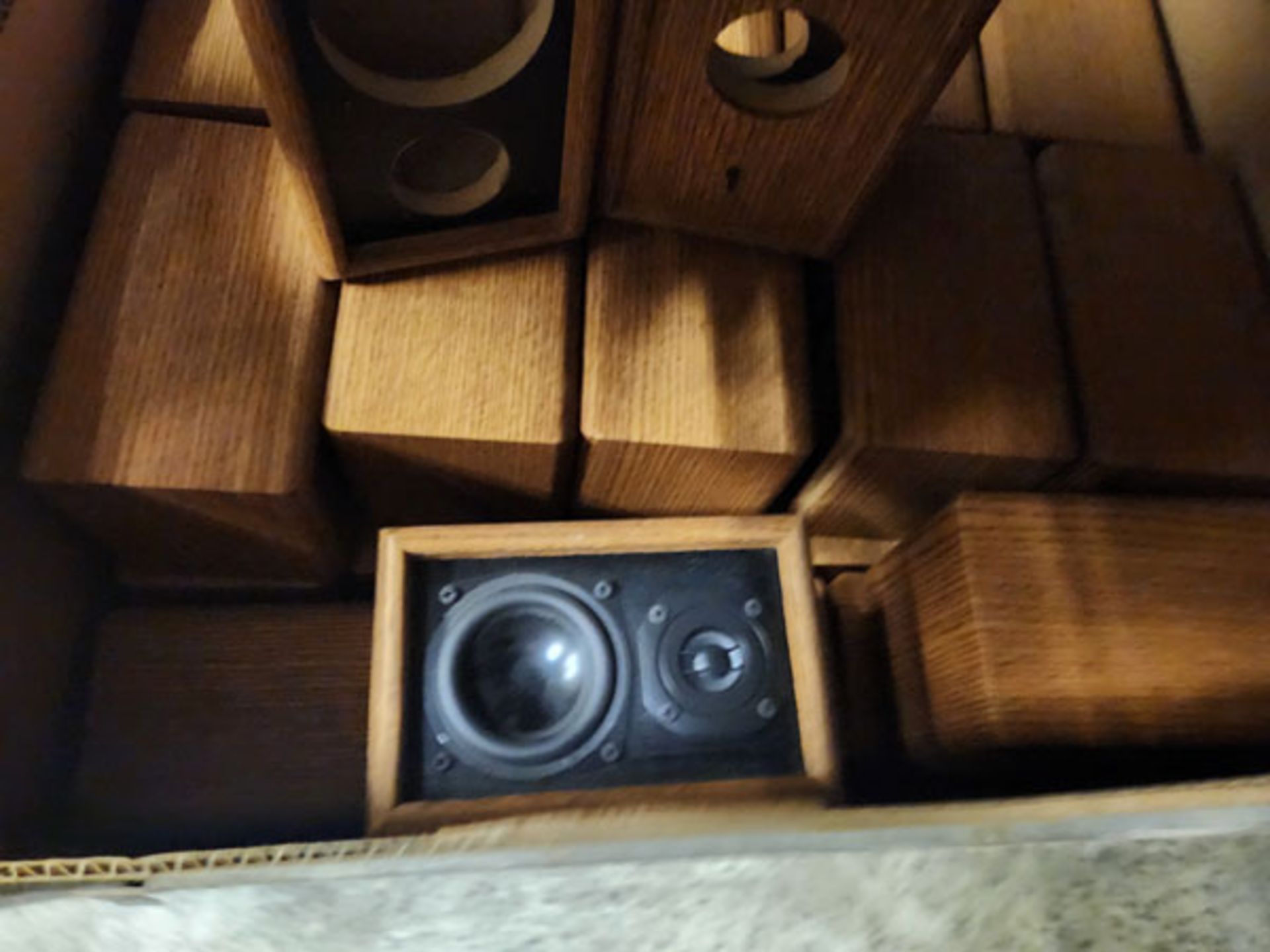 6 BOXES OF WOOD SPEAKER BOXES APPROX 5" X 4-1/2" X 7-1/2" - Image 3 of 7