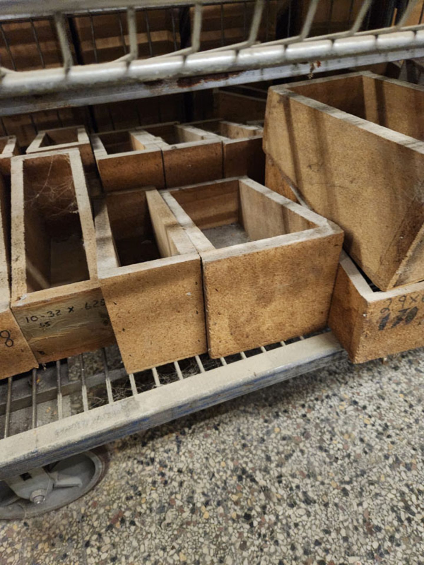 LOT OF 15 WOOD PARTS BOXES - Image 3 of 4
