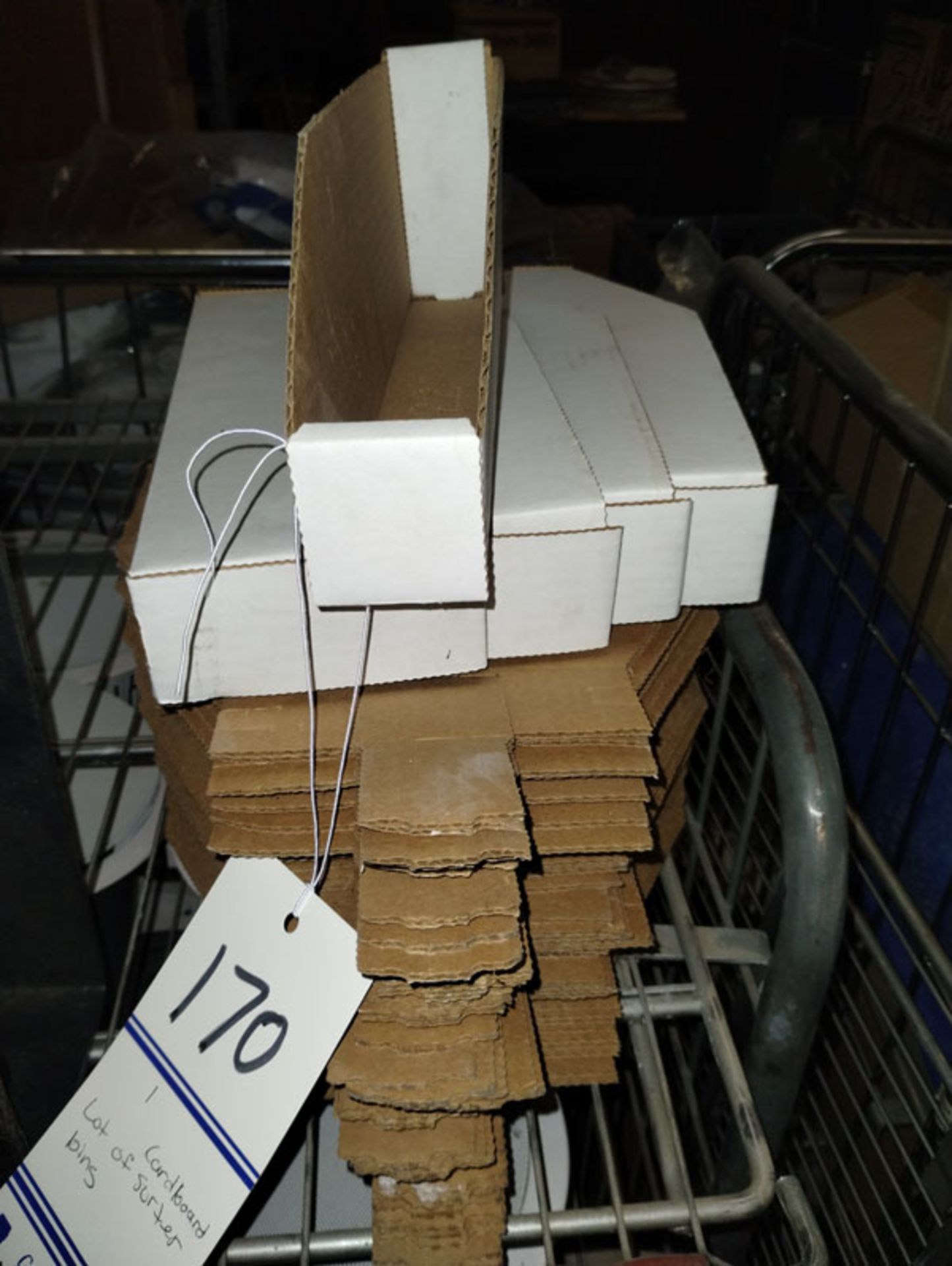 LOT OF CARDBOARD SORTER BINS