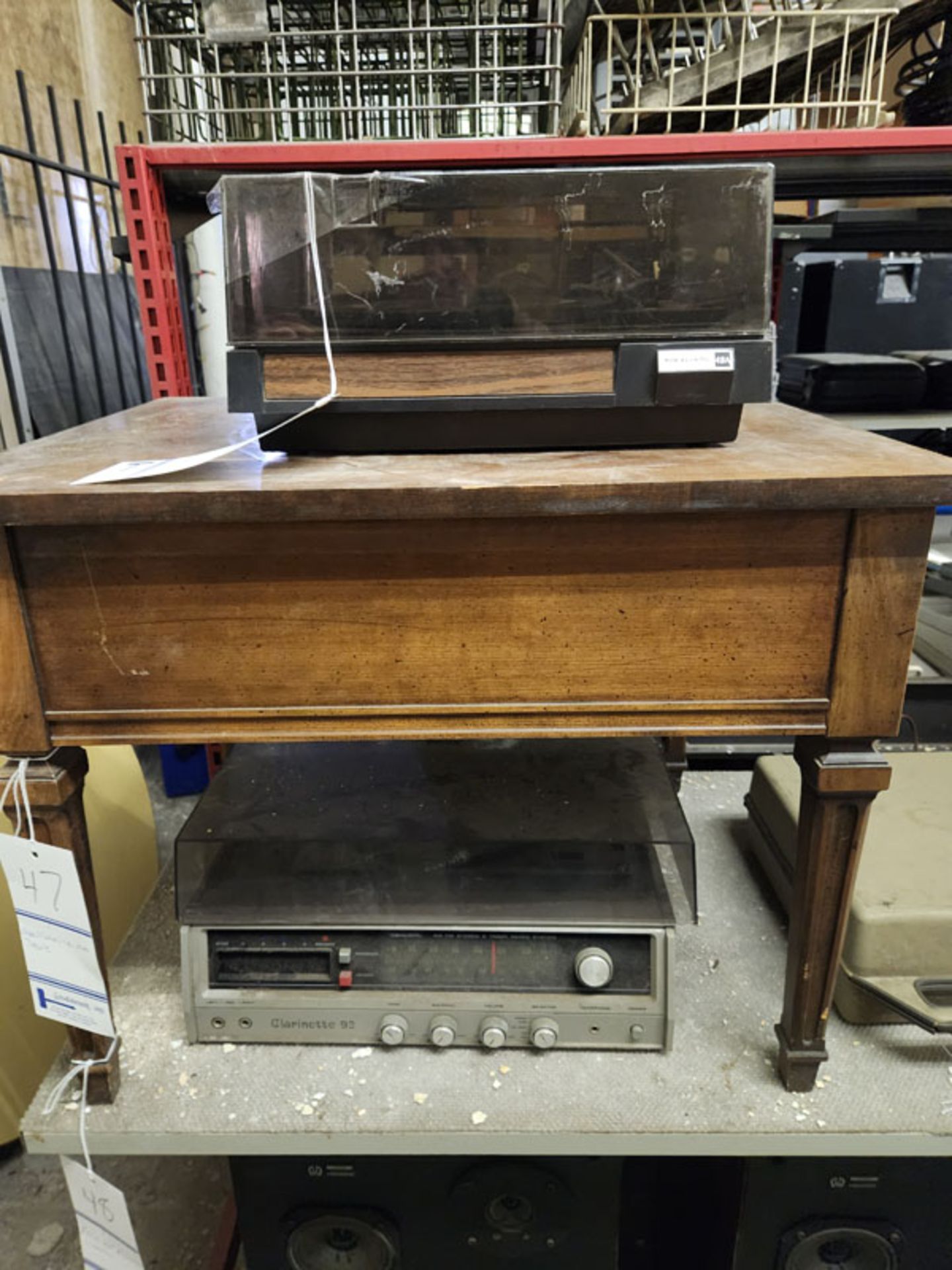 LOT OF 2 ASSORTED REALISTIC 48A AND CLARINETTE 92 RECORD PLAYERS