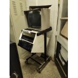 ALL TRONICS MEDICAL SYSTEMS CART WITH BALL MONITOR- AS IS