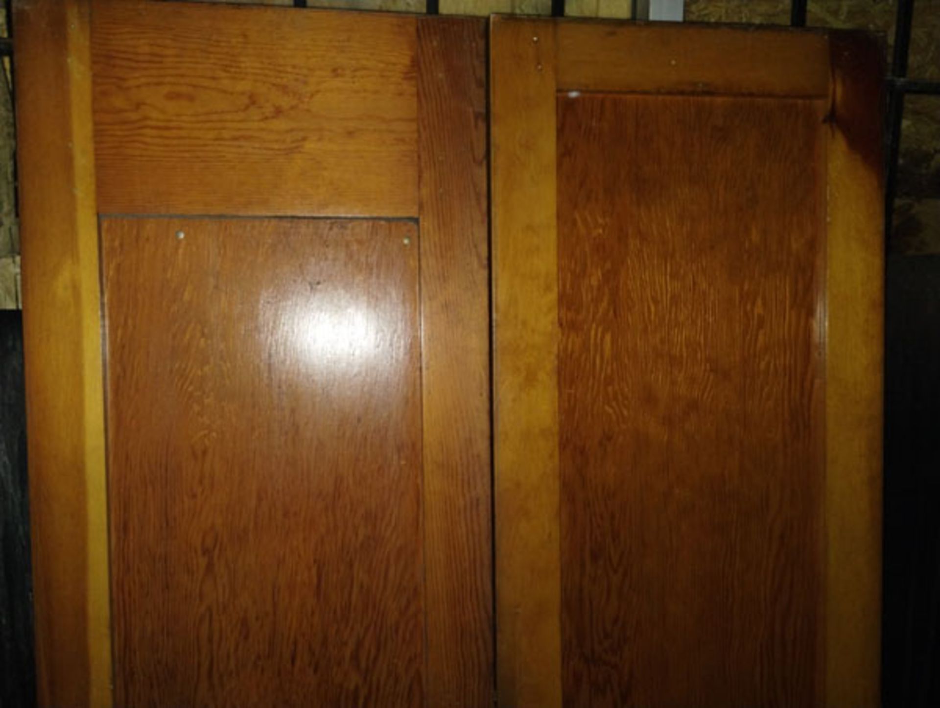 SET OF DOUBLE WOOD DOORS 20" X 72" - Image 5 of 6
