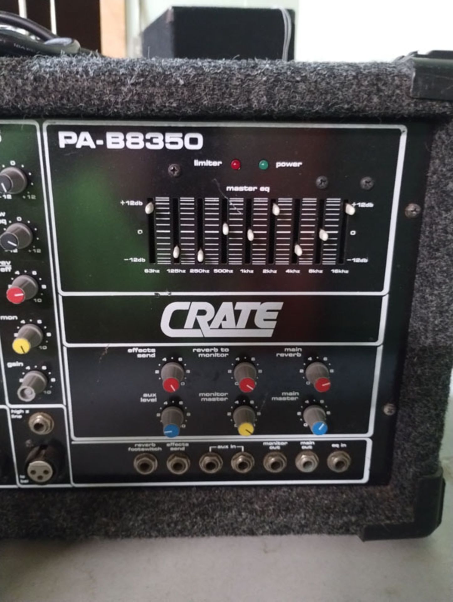 CRATE PA-B8350 POWERED MIXER (This lot of located at the Grossman warehouse 952 E. 72nd St. Clevelan - Image 4 of 12