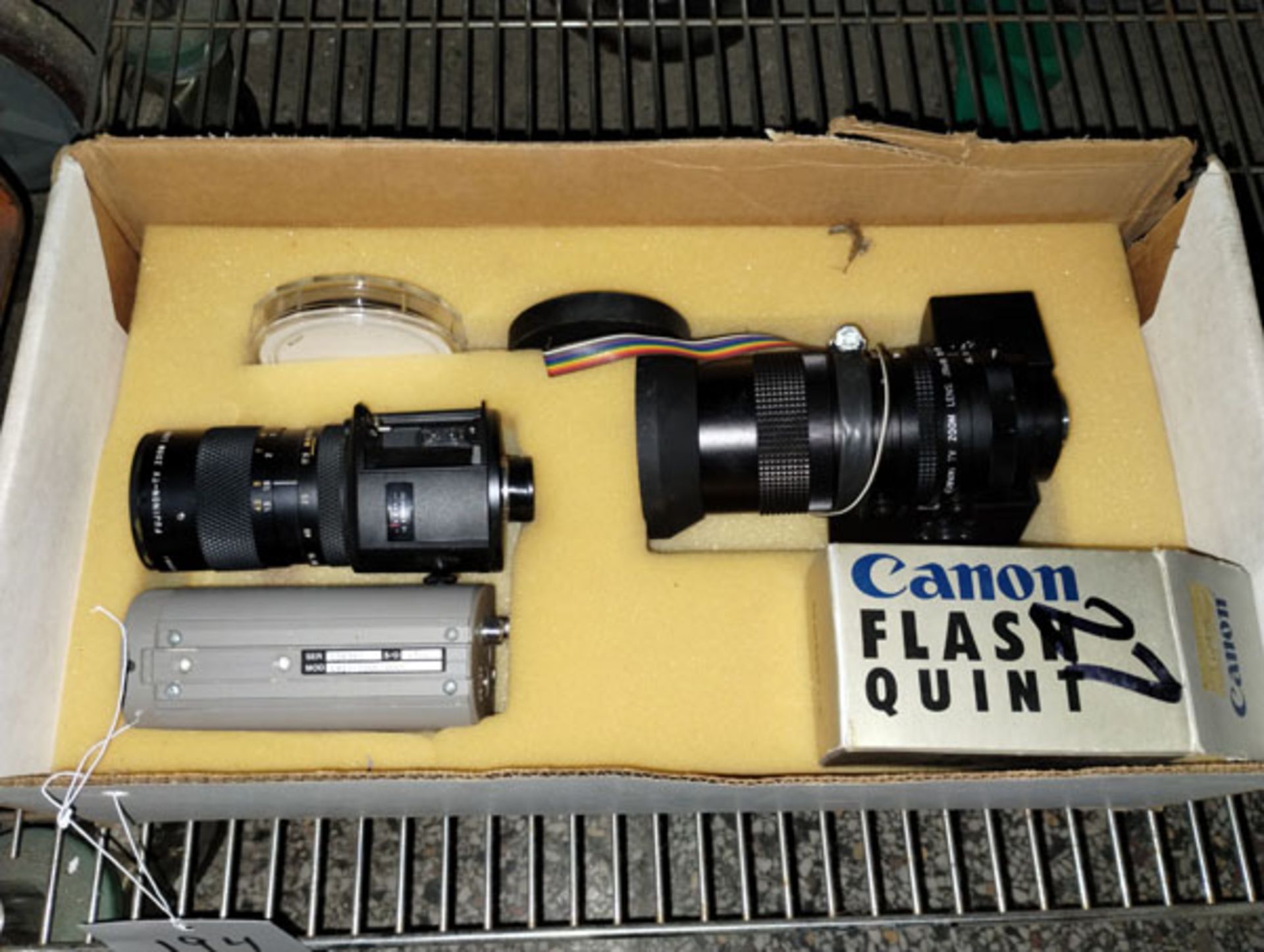 2 CANON AND FUJI FILM TV ZOOM CAMERA LENS WITH ACCESSORIES
