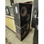 SET OF 2 JBL DUEL 15 PROFESSIONAL SPEAKERS - MODEL CD10018 - 29.5" X 12.5" X 30"