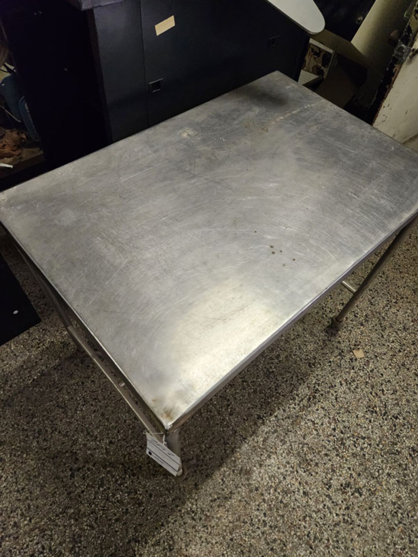 STAINLESS STEEL TABLE ON WHEELS 36" X 24" X 35.5" - Image 3 of 3