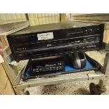 LOT OF 3 ASSORTED ELECTRONICS - DVD PLAYER(HAS A STICKER THAT SAYS DOES NOT PLAY), CAR STEREO CASSET