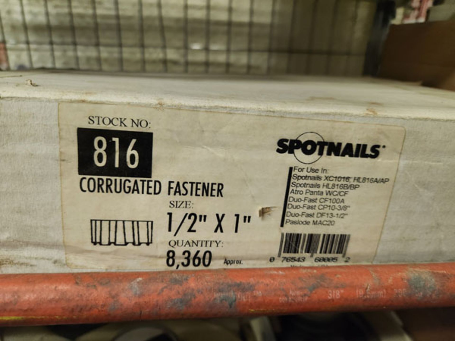 CASE OF 1/2"x1" SPOTNAILS CORRUGATED FASTENERS - Image 2 of 3