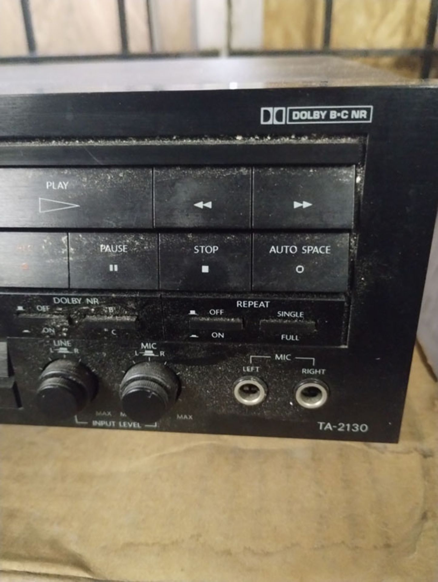ONKYO TA-2130 STEREO CASSETTE TAPE DECK - AS IS - Image 3 of 7