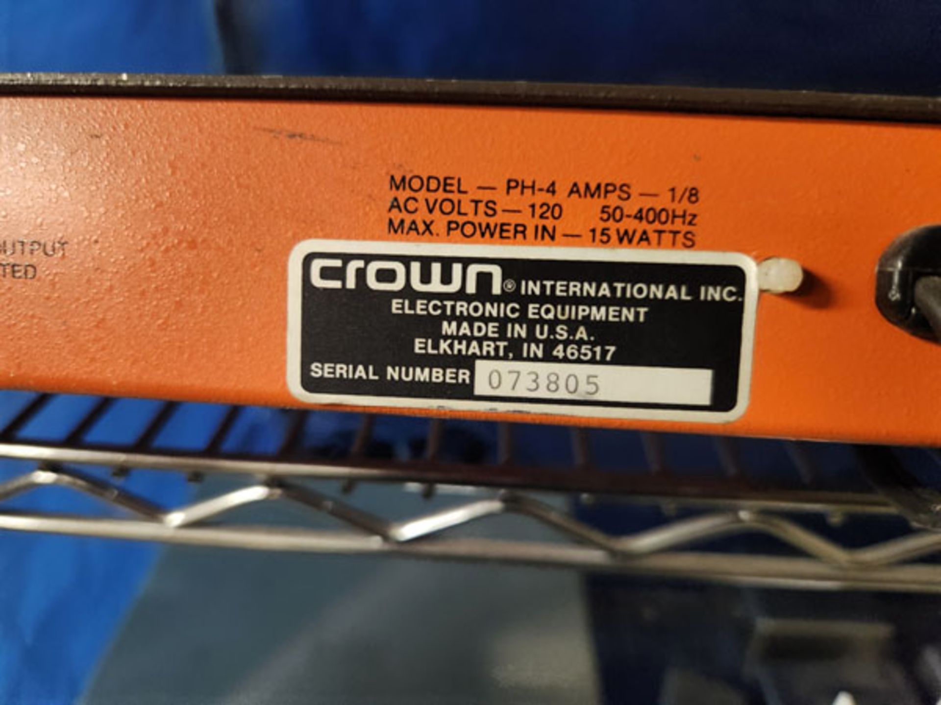 4-CHANNEL CROWN PHANTOM POWER INSERTER MODEL: PH-4 - Image 4 of 5