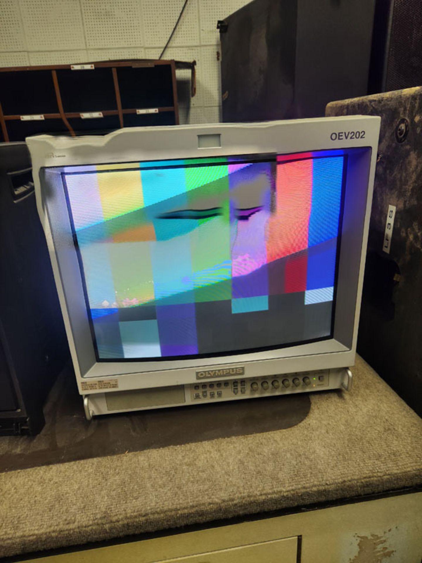 OLYMPUS COLOR VIDEO MONITOR - MODEL OEV202