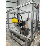 FANUC ROBOT SR6iA ROBOT CELL WITH R30iB PLUS COMPACT CONTROLLER, TEACH PENDANT, CABLES, ENCLOSURE