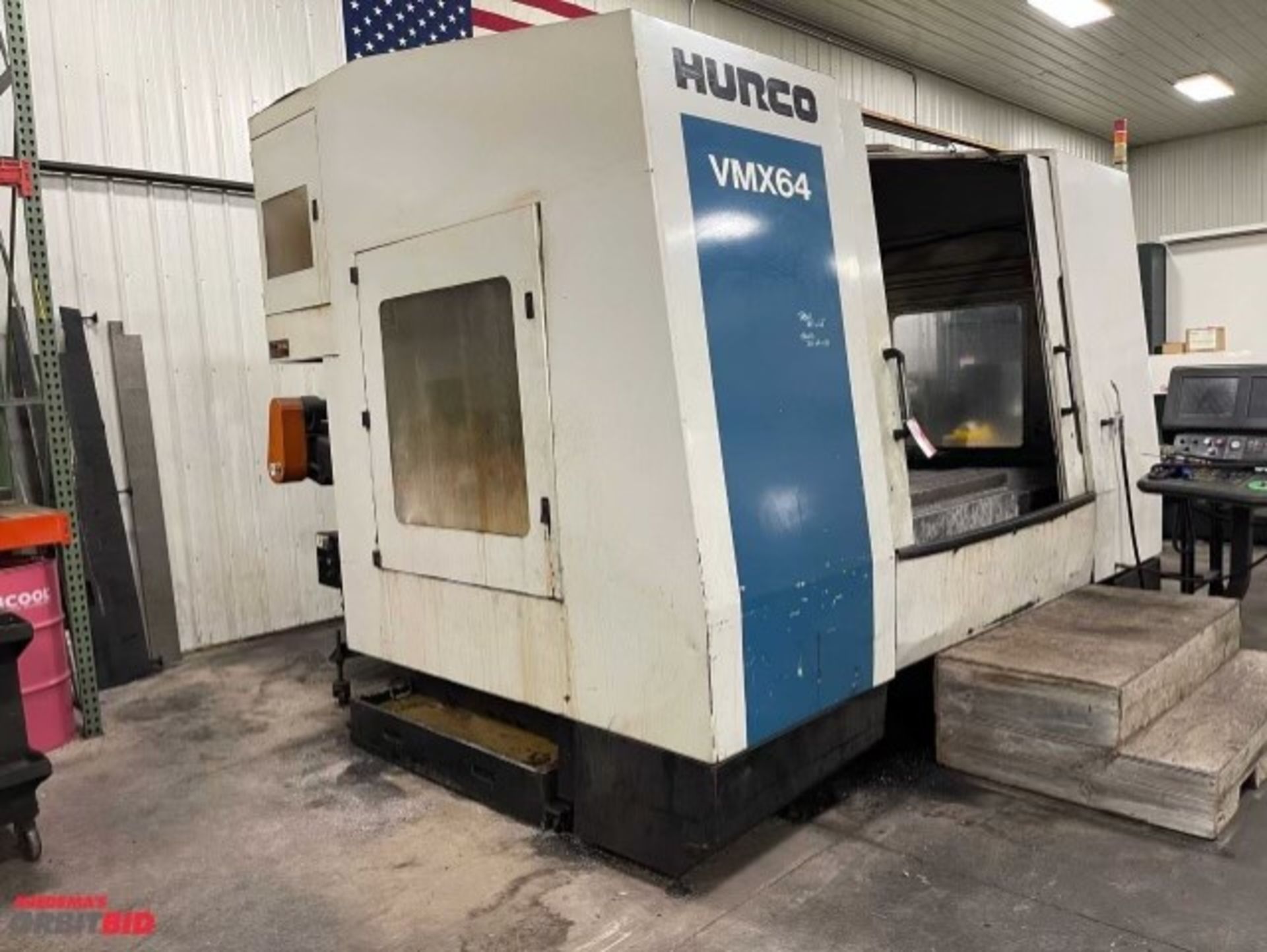 HURCO VMX64 CNC VERTICAL MACHINING CENTER, TABLE 35" X 66"