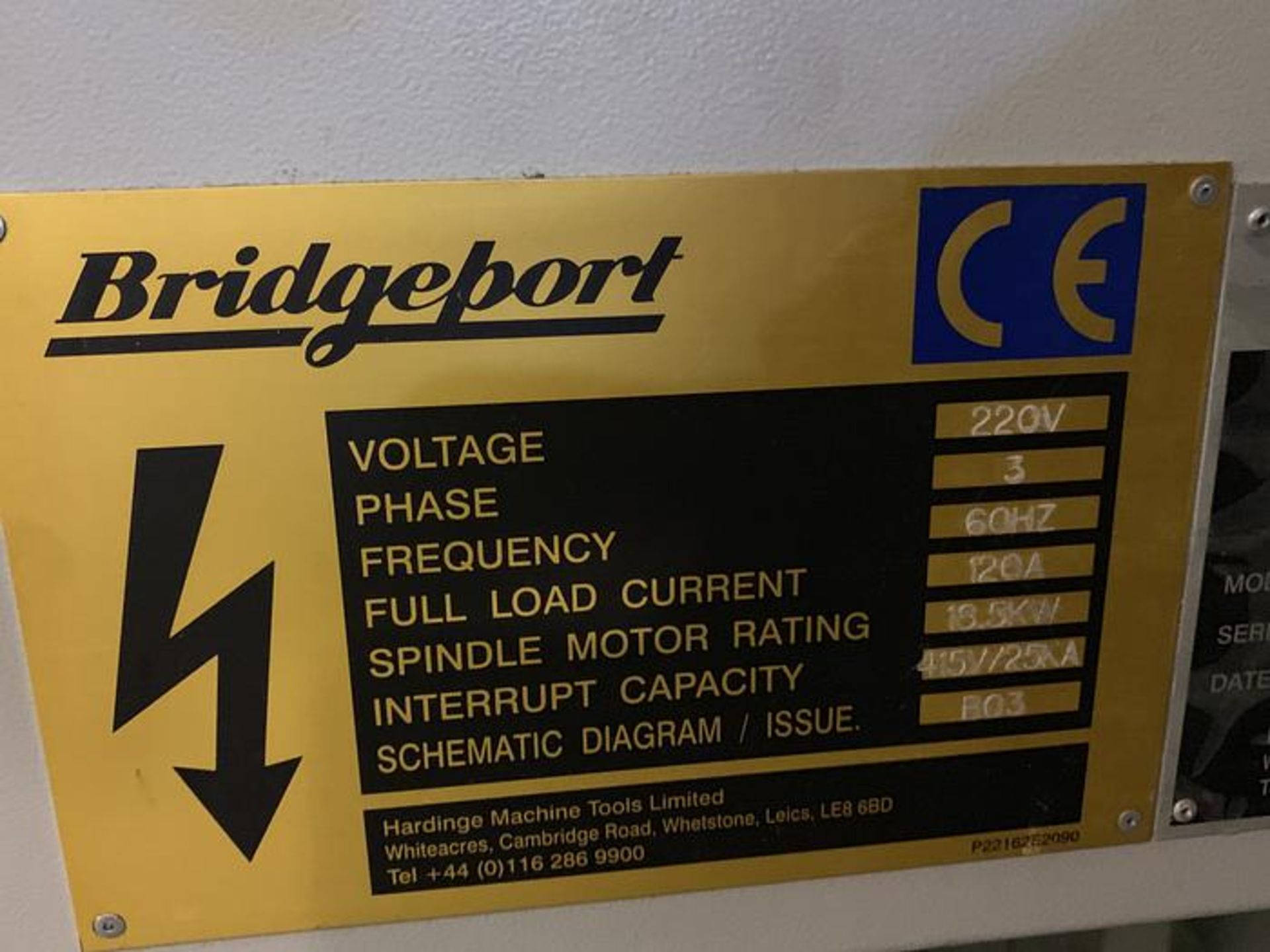 HARDINGE BRIDGEPORT XR760 VMC PRODUCTION CENTER 30"X24"X24", SN 310D418 - Image 12 of 14