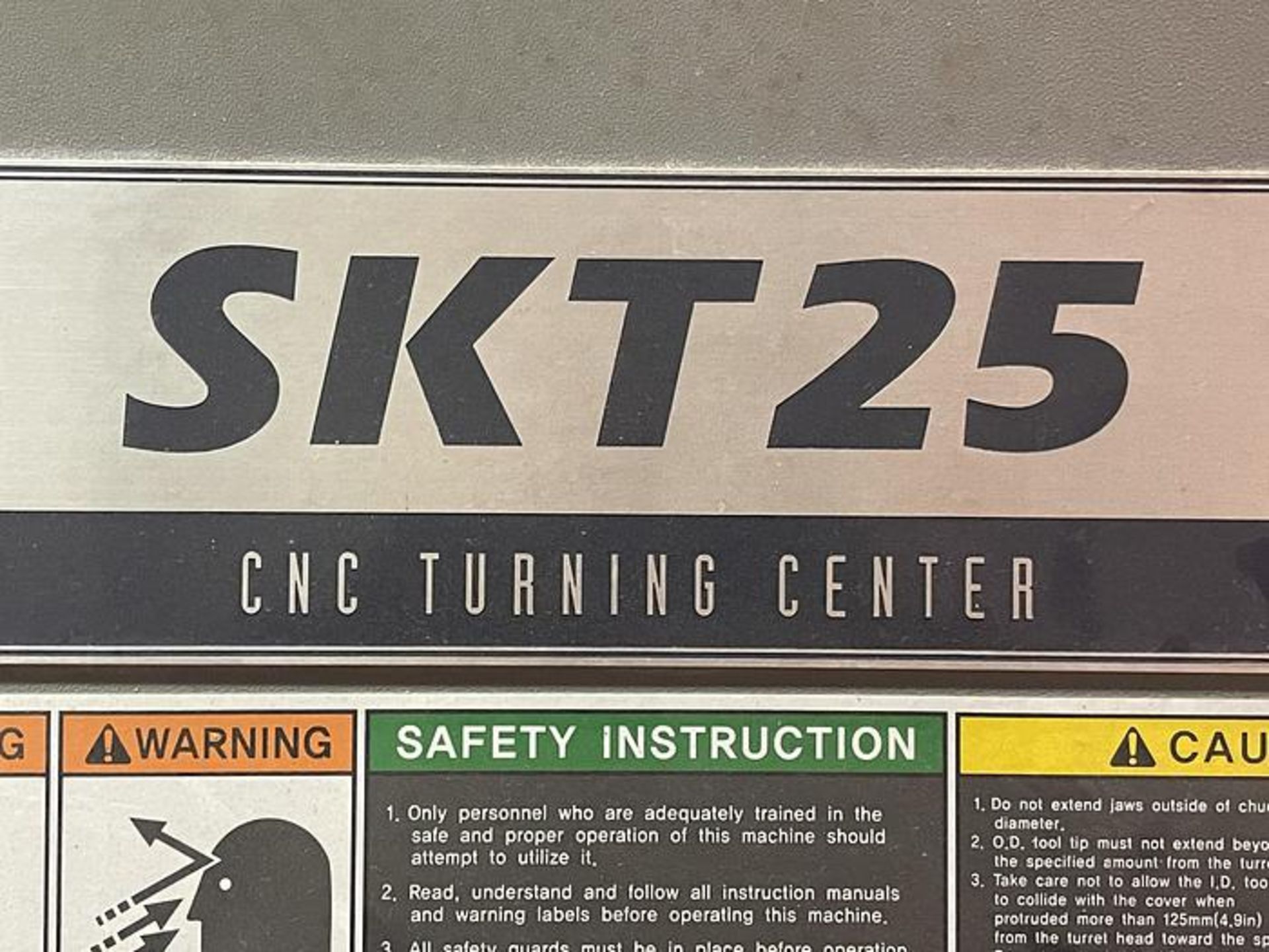 KIA SKT25 CNC TURNING CENTER SN SKT 25 0119 - Image 11 of 15