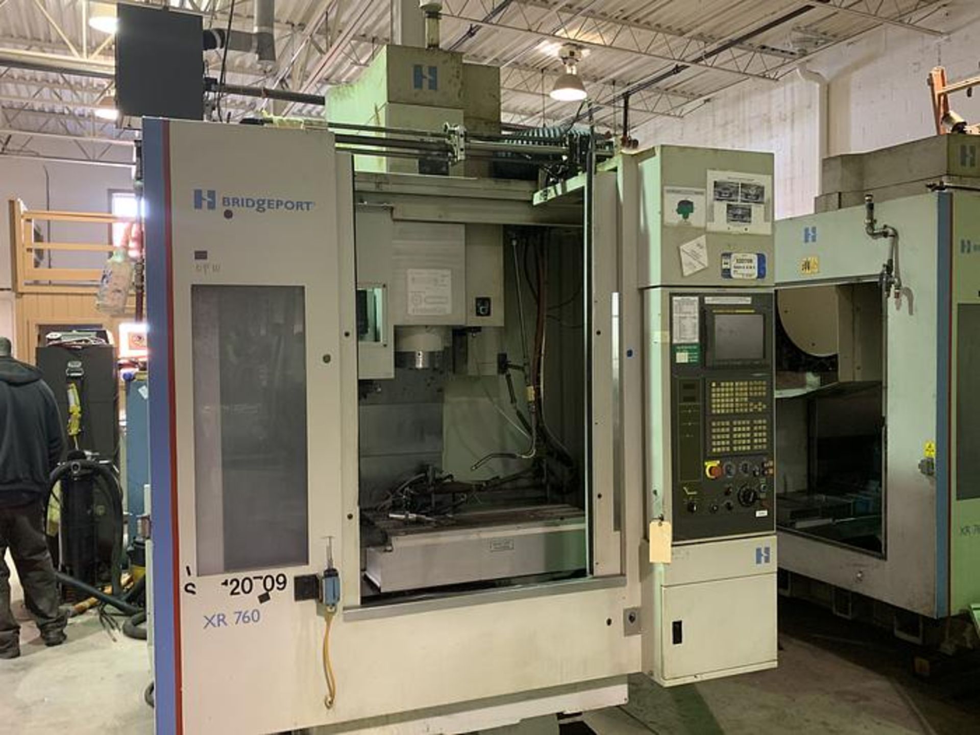 HARDINGE BRIDGEPORT XR760 VMC PRODUCTION CENTER 30"X24"X24", SN 310D418