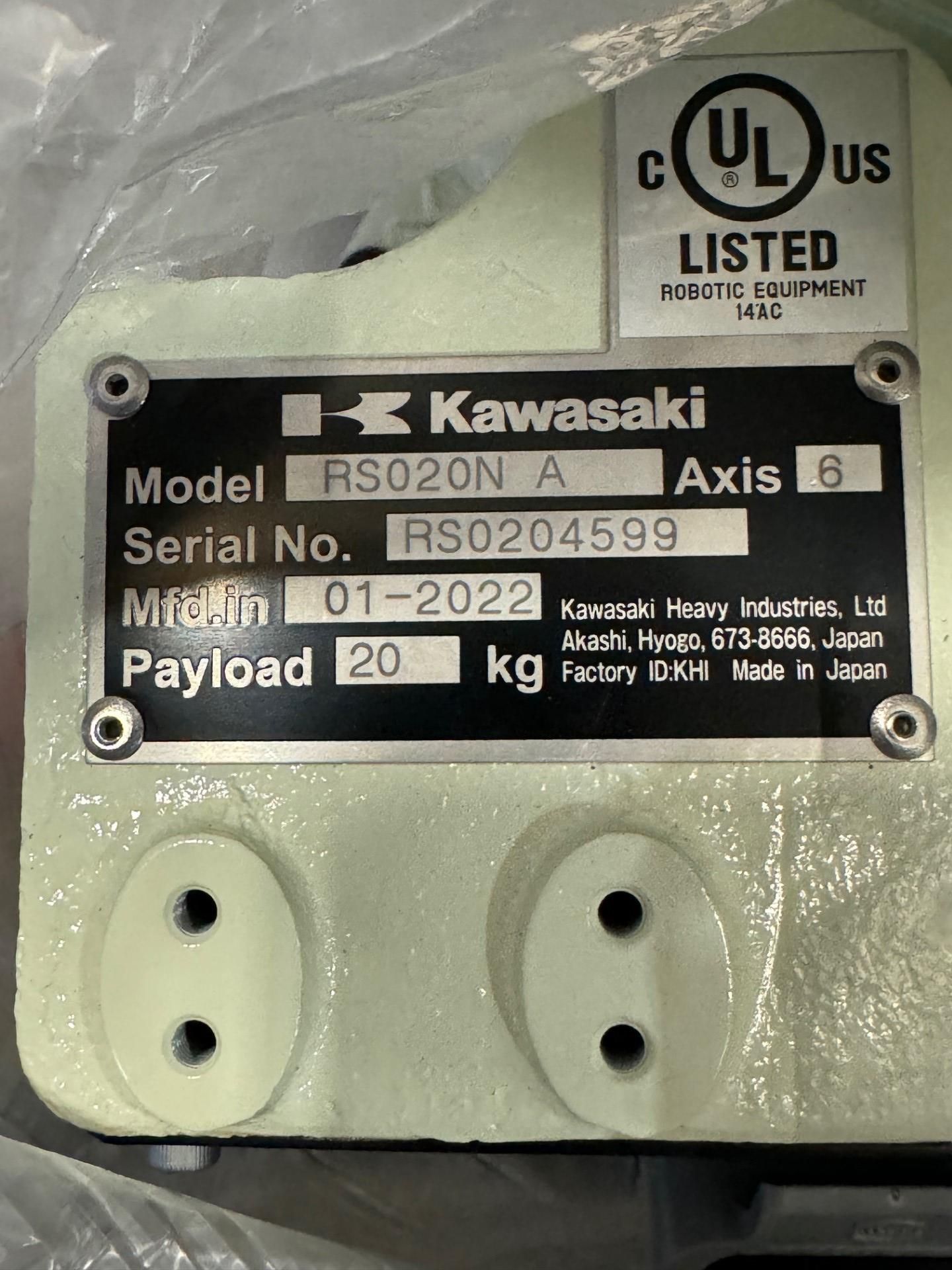 NEW KAWASAKI ROBOT MODEL RS020N, SN 4599, 20KG X 1725MM REACH WITH EO1 CONTROLS, CABLES & TEACH - Image 6 of 7