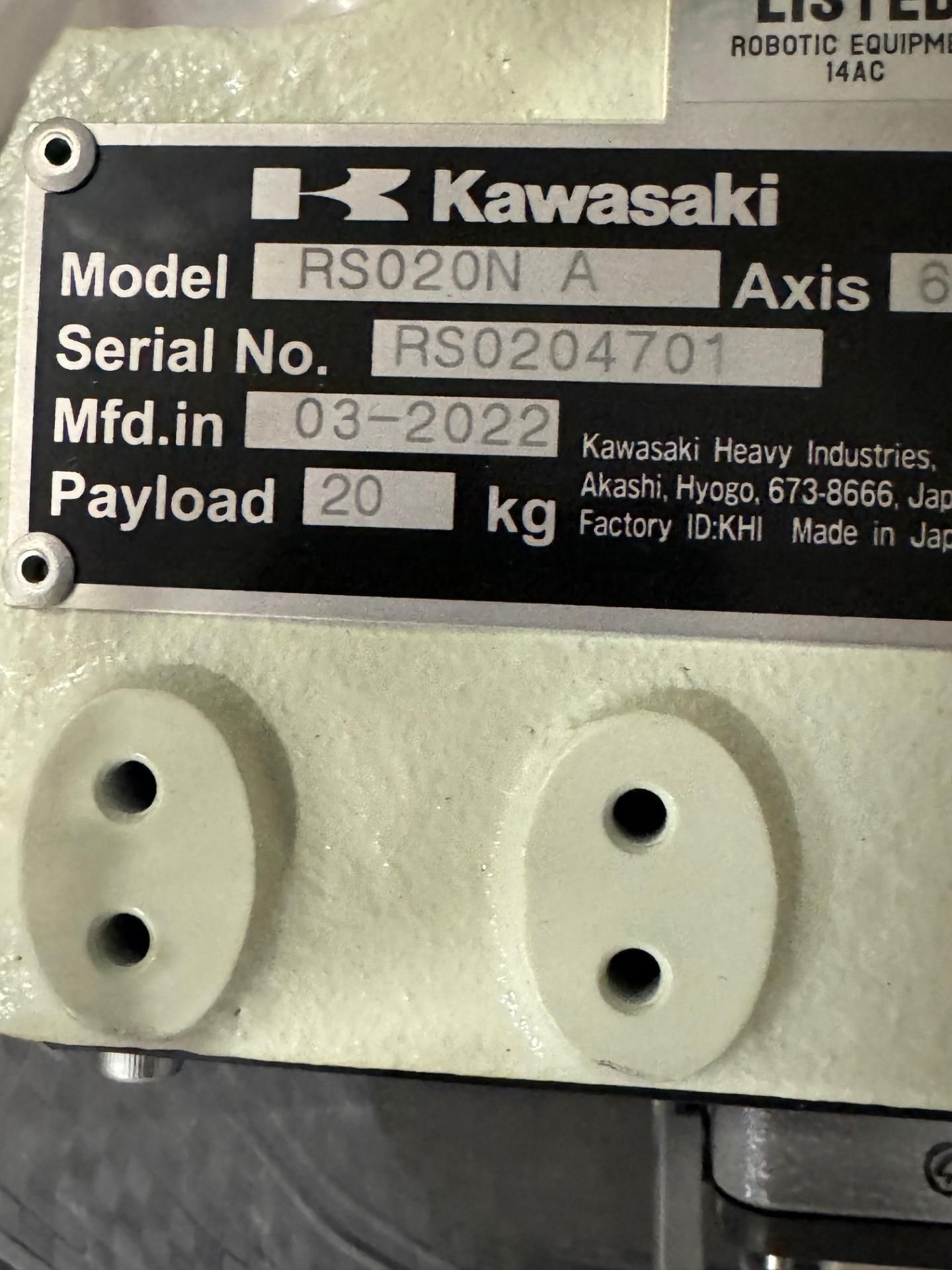 NEW KAWASAKI ROBOT MODEL RS020N, SN 4701, 20KG X 1725MM REACH WITH EO1 CONTROLS, CABLES & TEACH - Image 7 of 7