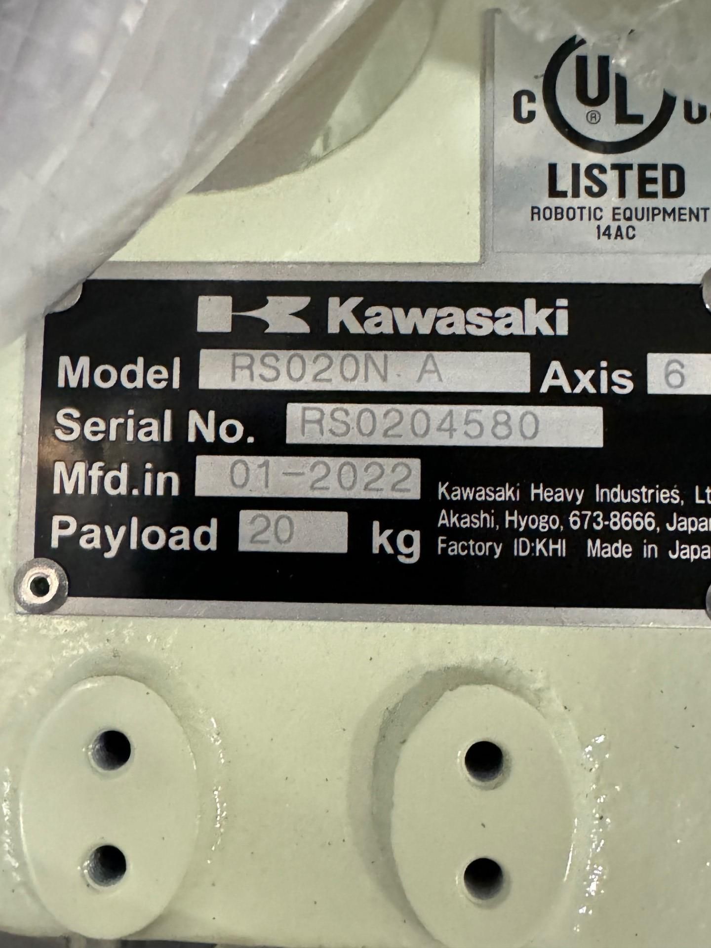 NEW KAWASAKI ROBOT MODEL RS020N, SN 4580, 20KG X 1725MM REACH WITH EO1 CONTROLS, CABLES & TEACH - Image 6 of 7
