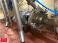 Fristam Centrifugal Pump, Model: FPX1741-205, S/N: FPX17411109504 with Sterling S/S Clad 5 HP 1,750