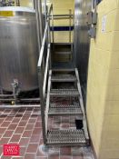 S/S Framed Platform: 25’ x 26" with Handrail and Stairs - Rigging Fee: $750