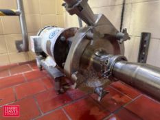 Fristam Centrifugal Pump, Model: FPX1741-205, S/N: FPX174199672 with Baldor 5 HP 1,750 RPM Motor