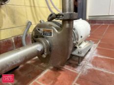 2016 SPX Centrifugal Pump with Baldor 1 HP 1,745 RPM Motor: Mounted on S/S Base - Rigging Fee: $150