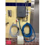 Shepard Brothers Sanitizing Foaming Station with Hose and Nozzle and Hose Station with Sprayer