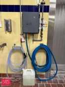 Shepard Brothers Sanitizing Foaming Station with Hose and Nozzle and Hose Station with Sprayer