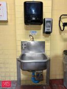 Koch S/S Hand Sink with Knee Controls, Paper Towel & Soap Dispensers and Hose Station with Sprayer