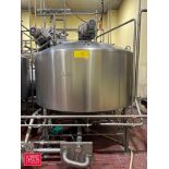 Walker 1,300 Gallon Jacketed Dome-Top, Cone-Bottom S/S Processor, Model: PZ-CB-SP, S/N: SPG-13578–1