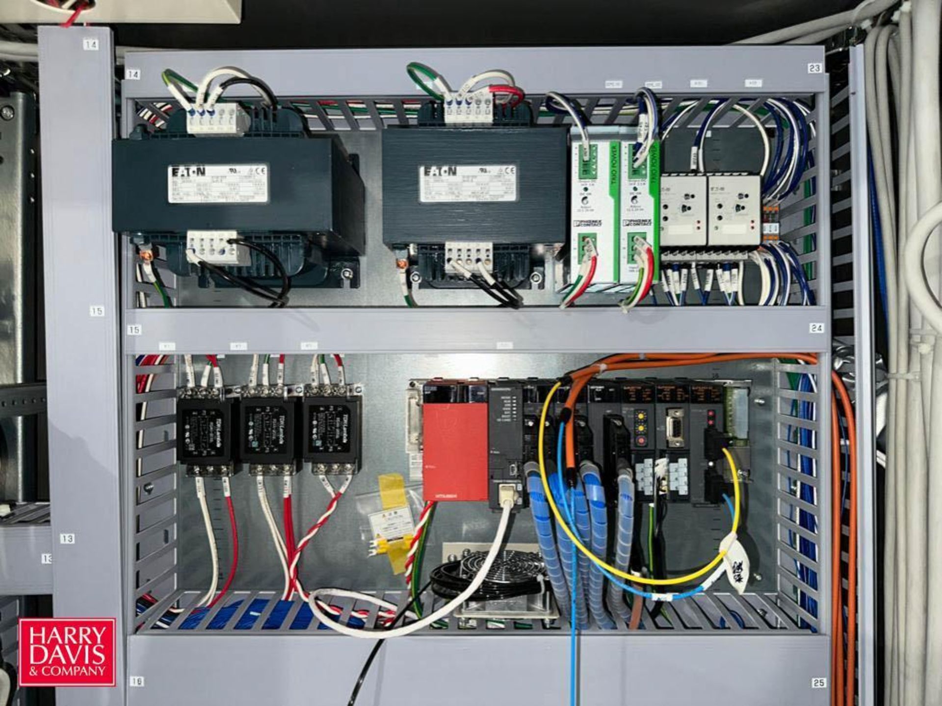 Mitsubishi Touch Screen HMI, Model: GOT 1000, (4) E700 Variable-Frequency Drives, Contactors, UPS - Image 2 of 6