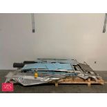 Assorted Platform Components, Including: Stairs, Safety Door and Uprights - Rigging Fee: $250