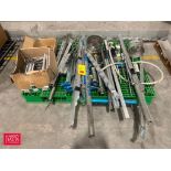 Assorted S/S and other Piping, Elbows, Stands and Spacers - Rigging Fee: $250