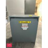 Square D 3-Phase Transformer, Model: EE75T3H - Rigging Fee: $100