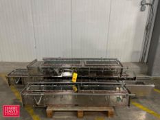 (4) Sections: S/S Cap Sterilizer Chutes - Rigging Fee: $250