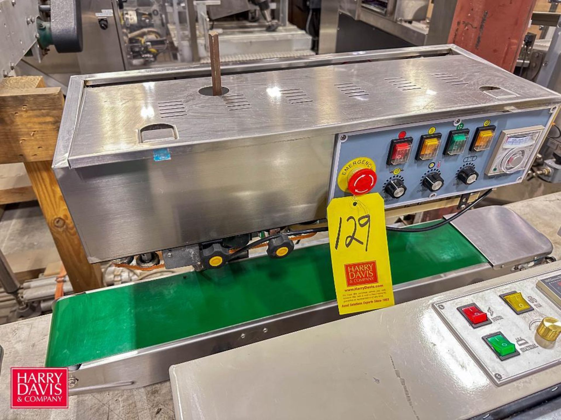 BAND Sealer, Model: FRD-1000 with Conveyor - Rigging Fee: $50