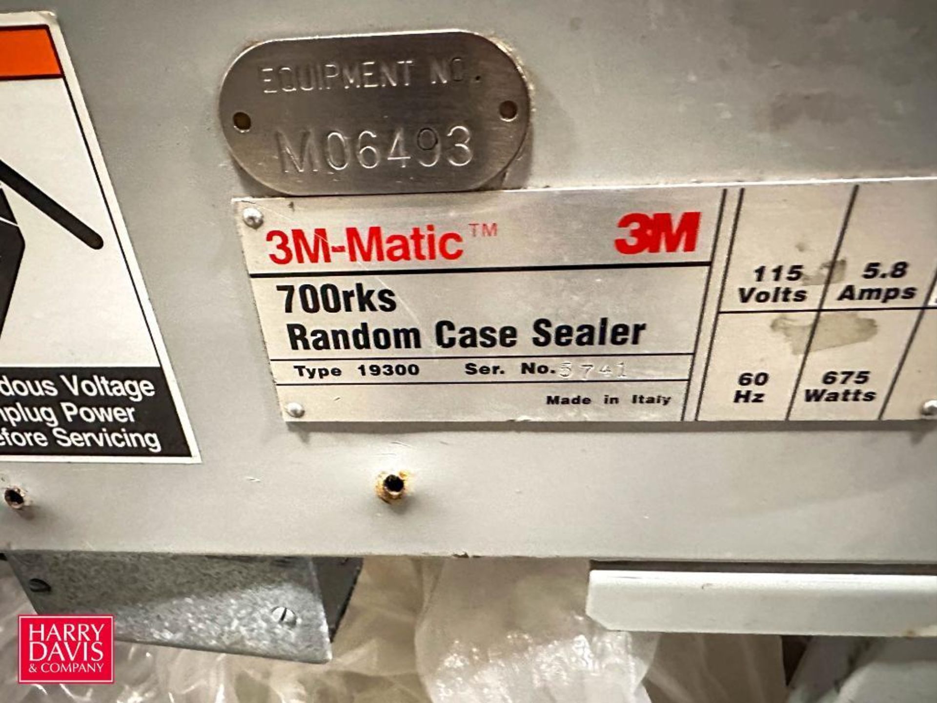 3M-Matic Top Case Sealer, Model: 19300, S/N: 5741 - Rigging Fee: $100 - Bild 2 aus 2