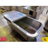 S/S Portable Tub with Lid: 24” Width x 54” Length x 17” Depth - Rigging Fee: $100