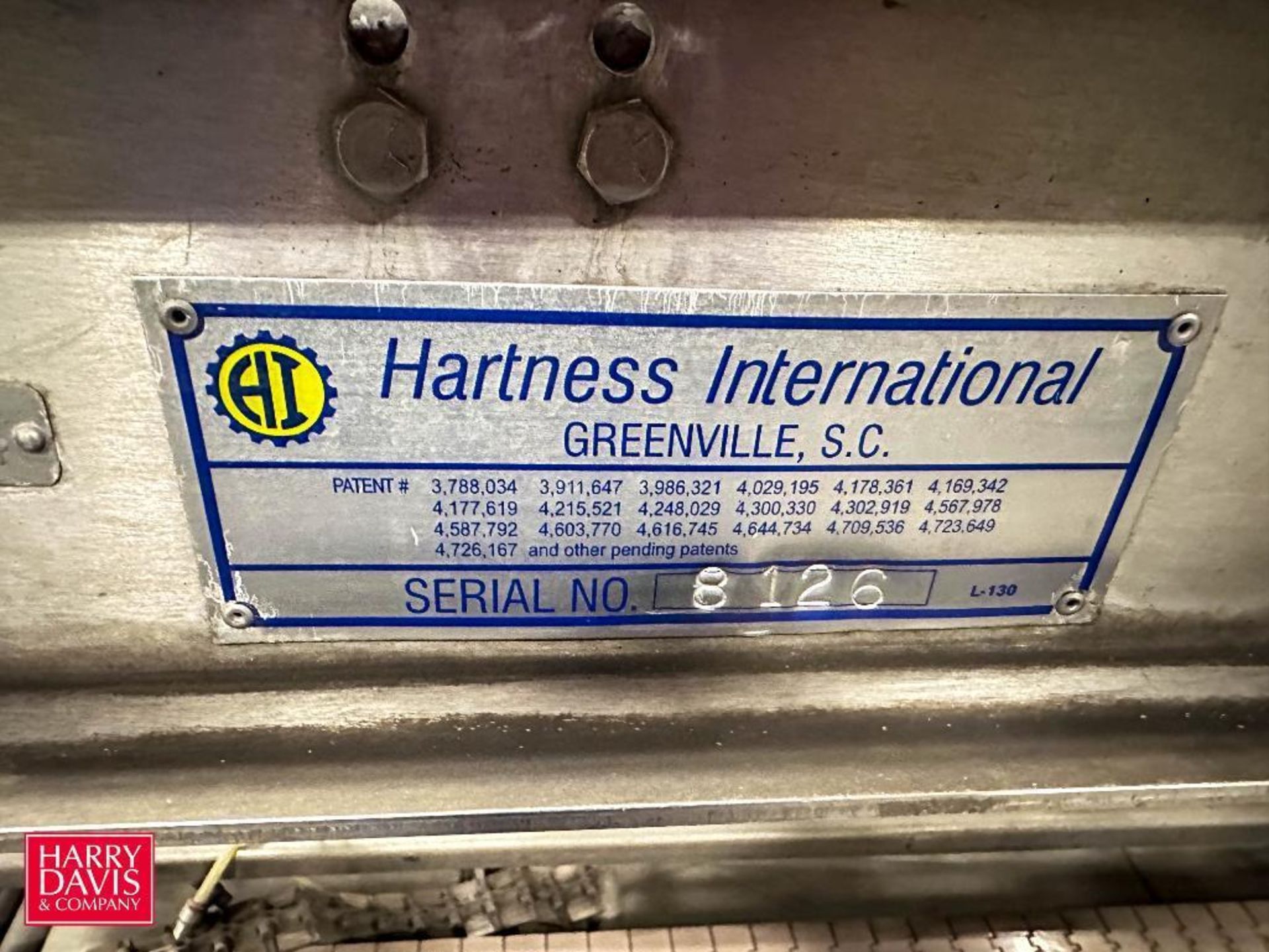 HARTNESS Case Packer, Model: 825, S/N: 8126 with Allen-Bradley SL5/05 CPU Controls - Image 3 of 4