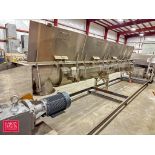 Thomas and Muller S/S Jacketed Auger Conveyor, S/N: C-52564-1 with Nord Gear Reducing Drive and