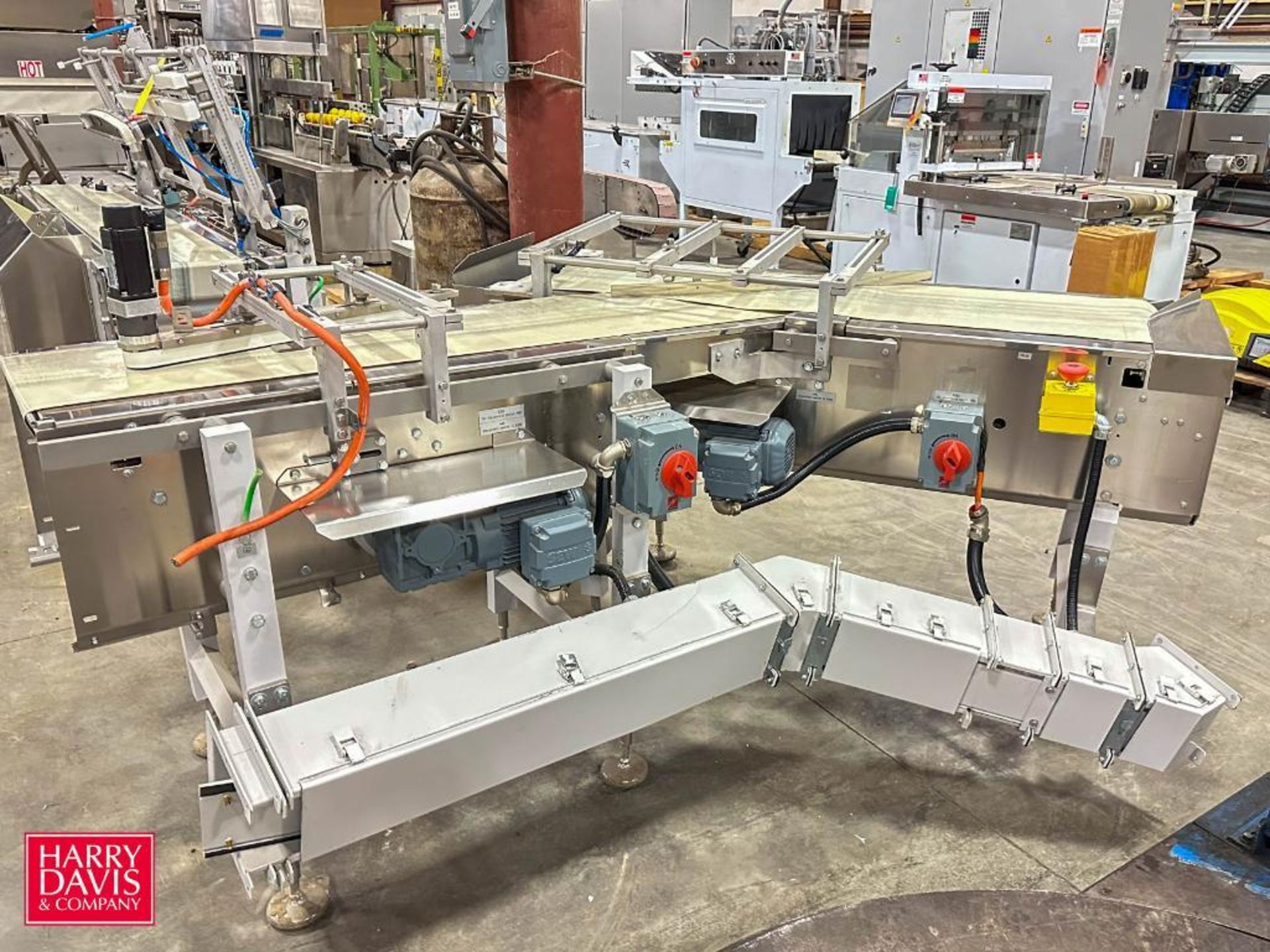Theegarten S/S Frame Belt Conveyor with 13.75" Width Belt, Drive and 45° Turns - Rigging Fee: $100 - Image 2 of 3