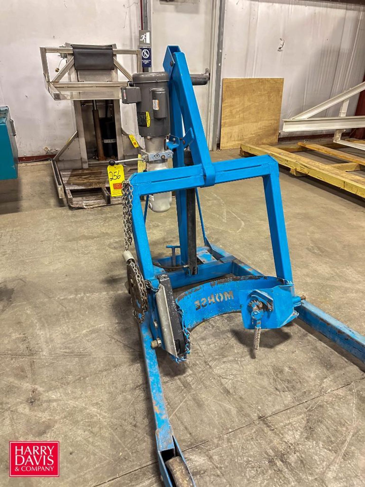 Morse Hydraulic Barrel Lifter with Baldor 1 HP Motor - Rigging Fee: $50