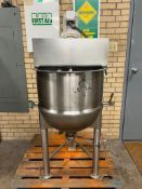 Groen 20 Gallon Jacketed S/S Kettle, Model: 20D7S, S/N: C1374A with Mixer (Location: Export, PA)