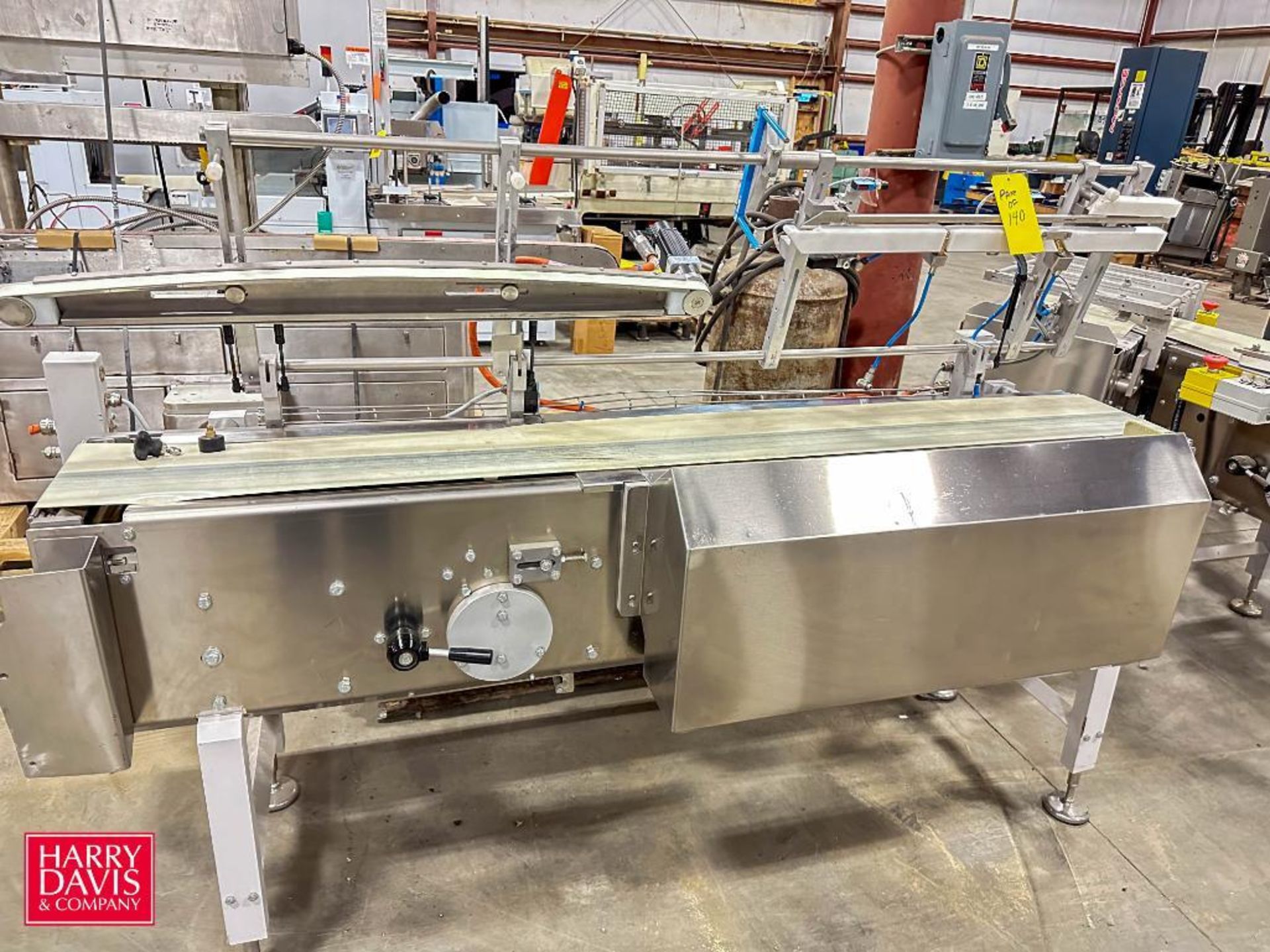 Theegarten S/S Frame Belt Conveyor with 13.75" Width Belt, Drive and 45° Turns - Rigging Fee: $100 - Image 3 of 3